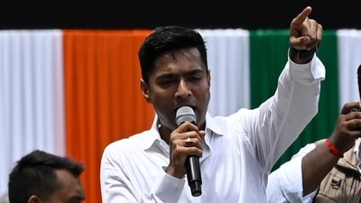 Trinamool Congress (TMC) national general secretary Abhishek Banerjee. (Samir Jana/ Hindustan Times) Trinamool Congress (TMC) national general secretary Abhishek Banerjee. (Samir Jana/ Hindustan Times)