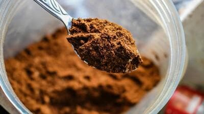 The whey protein she was consuming was found to be contaminated. (HT) The whey protein she was consuming was found to be contaminated. (HT)