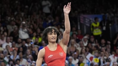 Vinesh Phogat during Paris 2024. (HT_PRINT)