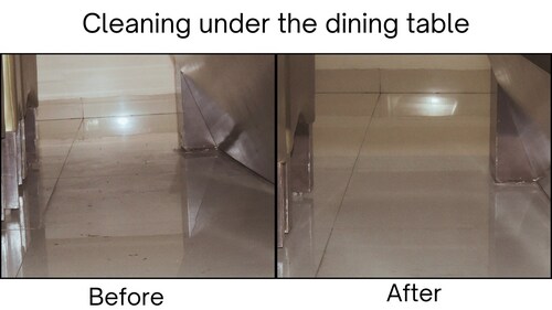 DreameBot L10s Pro Ultra (heat) : Before and After of under the dining table (Hindustan Times) DreameBot L10s Pro Ultra (heat) : Before and After of under the dining table (Hindustan Times)