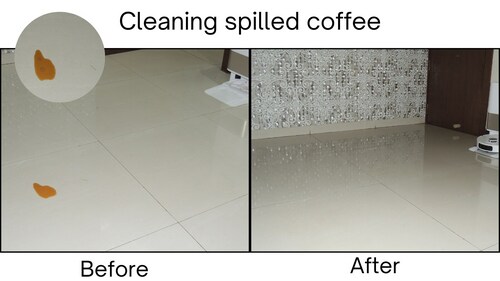 DreameBot L10s Pro Ultra (heat): Cleaning spilled coffee like a wizard! (Hindustan Times) DreameBot L10s Pro Ultra (heat): Cleaning spilled coffee like a wizard! (Hindustan Times)