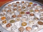 Chappan Bhog, which is a Hindi translation of the number 56 followed by ‘bhog’ which is food is representative of a devoted offering that is made towards a deity, most commonly to Lord Krishna during Janmashtami.