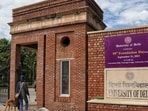 The total number of undergraduate seats in DU colleges is approximately 71,600. (Sanchit Khanna/HT Photo)