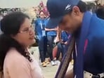 A viral video showed Manu Bhaker's mother chatting with Neeraj Chopra. 