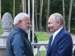 Prime Minister Narendra Modi with Russian President Vladimir Putin at Moscow last month.