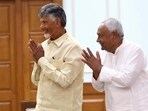 Prime Minister Narendra Modi (left) with TDP chief N Chandrababu Naidu (centre) and JD(U) chief Nitish Kumar during National Democratic Alliance (NDA) meeting at PM's residence in New Delhi on June 5. Prime Minister Narendra Modi (left) with TDP chief N Chandrababu Naidu (centre) and JD(U) chief Nitish Kumar during National Democratic Alliance (NDA) meeting at PM's residence in New Delhi on June 5.