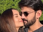 Sonakshi Sinha and Zaheer Iqbal posed for pictures in New York.