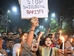 Entries in the police station diary, which HT has seen, mention that suspended senior inspector Shubhada Shitole had visited the crime scene. Representational Image. (Photo by DIBYANGSHU SARKAR / AFP)