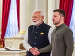 Prime Minister Narendra Modi with Ukrainian President Volodymyr Zelenskyy during a meeting, at Mariinskyi Palace in Kyiv, Ukraine. Prime Minister Narendra Modi with Ukrainian President Volodymyr Zelenskyy during a meeting, at Mariinskyi Palace in Kyiv, Ukraine.