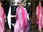 Alia Bhatt's simple pink suit is a must-have for fans of minimalist aesthetics. Alia Bhatt's simple pink suit is a must-have for fans of minimalist aesthetics.