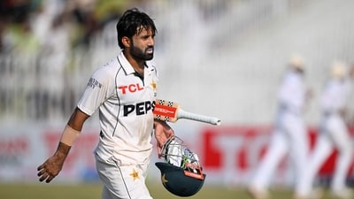 Mohammad Rizwan walks back to the pavilion at the end of first innings on the second day of first Test match between Pakistan and Bangladesh (AFP) Mohammad Rizwan walks back to the pavilion at the end of first innings on the second day of first Test match between Pakistan and Bangladesh (AFP)