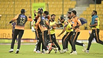 Hubli Tigers won the match after triple super over. (X Image) Hubli Tigers won the match after triple super over. (X Image)