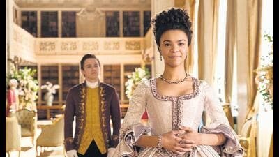In Queen Charlotte: A Bridgerton Story, we get to see how Charlotte becomes the sharp-tongued queen. In Queen Charlotte: A Bridgerton Story, we get to see how Charlotte becomes the sharp-tongued queen.