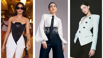 Like Janhvi Kapoor, Karisma Kapoor and Ananya Panday, try monotone hues for your workwear style (Photos: Instagram) Like Janhvi Kapoor, Karisma Kapoor and Ananya Panday, try monotone hues for your workwear style (Photos: Instagram)