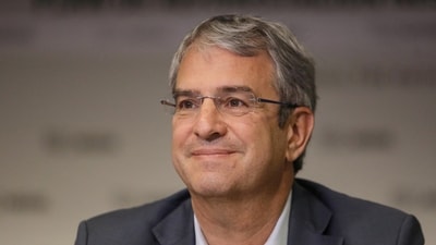 Laurent Freixe, EVP and CEO Zone Americas of Nestle, smiles during an interview in Mexico City, Mexico. (Reuters)