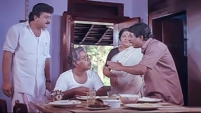 A still from the 1991 Malayalam movie Sandesam. (YouTube) A still from the 1991 Malayalam movie Sandesam. (YouTube)