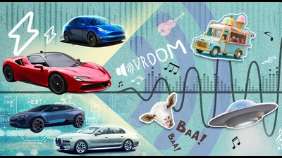 Tesla’s since-recalled Boombox feature offered tunes of an ice-cream van, applause and bleating sheep. Ferrari, Lamborghini and BMW are experimenting too. Tesla’s since-recalled Boombox feature offered tunes of an ice-cream van, applause and bleating sheep. Ferrari, Lamborghini and BMW are experimenting too.