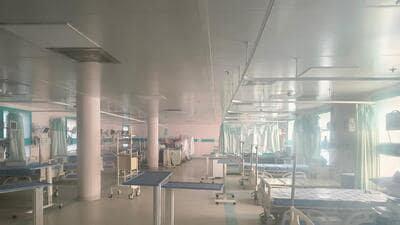 The intensive care unit (ICU) at Aundh District Hospital has been closed for over a year due to shortage of staff and doctors. (HT)