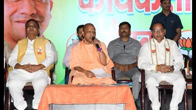 UP CM Yogi Adityanath addressing a BJP workers’ meeting in Ghaziabad Sadar assembly constituency. (Sourced) UP CM Yogi Adityanath addressing a BJP workers’ meeting in Ghaziabad Sadar assembly constituency. (Sourced)