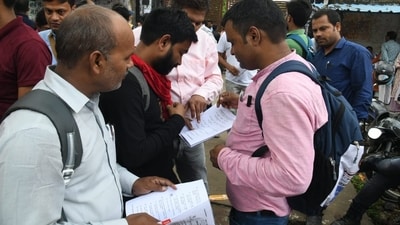 The documents of teachers form outside state appointed through Teachers’ Recruitment Exam (TRE) - 1 & 2 despite not fulfilling the criteria of at least 60% marks in Central Teacher Eligibility Test (CTET) are under scanner. (HT File) The documents of teachers form outside state appointed through Teachers’ Recruitment Exam (TRE) - 1 & 2 despite not fulfilling the criteria of at least 60% marks in Central Teacher Eligibility Test (CTET) are under scanner. (HT File)