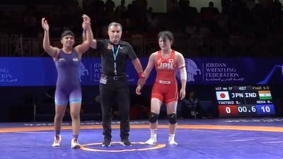 Neha Sangwan, wrestler who welcomed Vinesh Phogat with currency garland, becomes U-17 world champion days after warcry Neha Sangwan, wrestler who welcomed Vinesh Phogat with currency garland, becomes U-17 world champion days after warcry