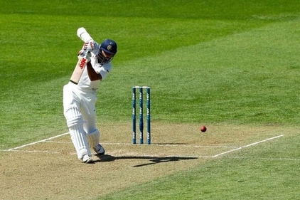 Shikhar Dhawan carves one through the covers. (Getty) Shikhar Dhawan carves one through the covers. (Getty)