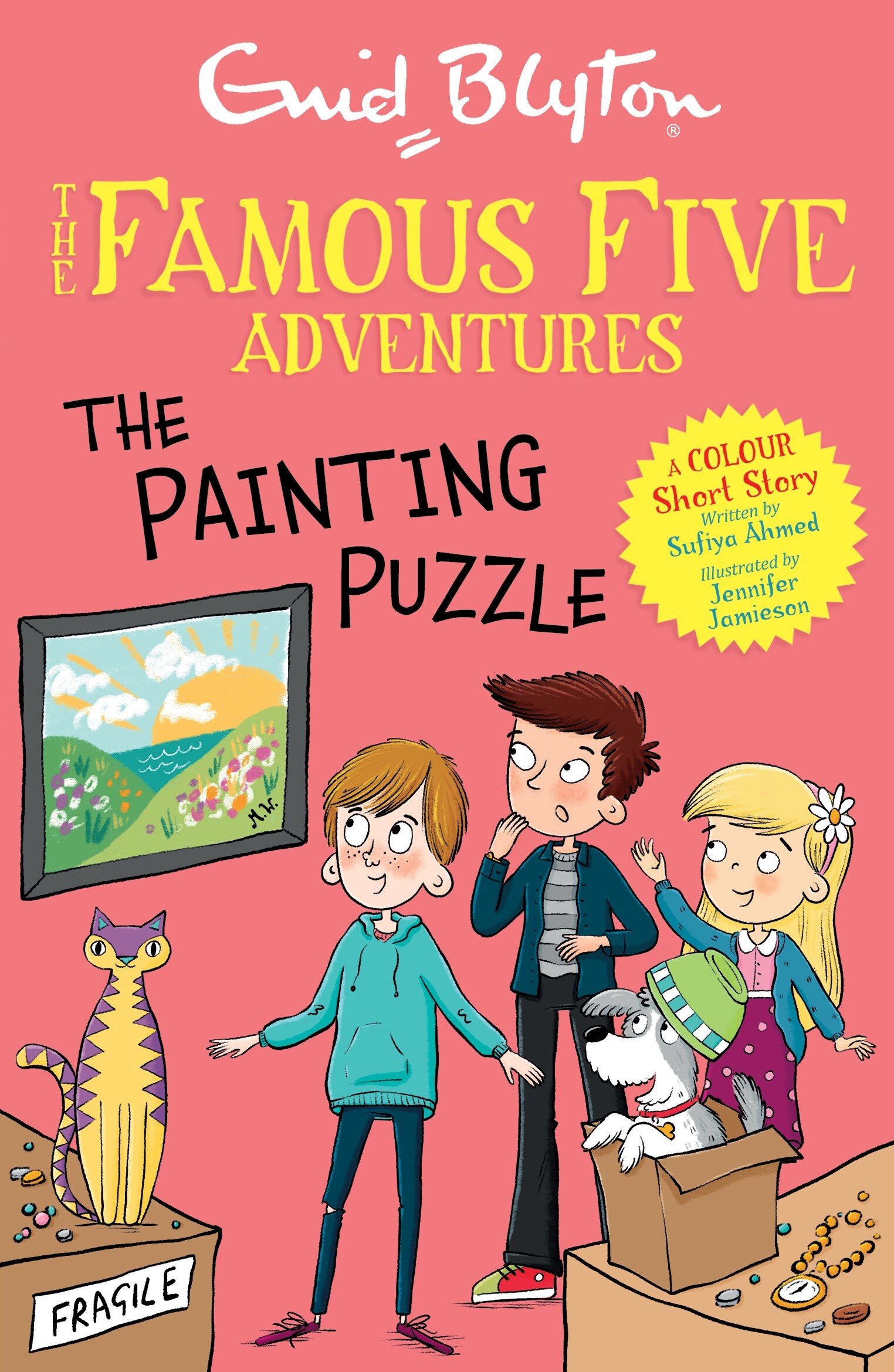 “In the Painting Puzzle, the five learn to break secret codes to help them solve a mystery.” she says. “In the Painting Puzzle, the five learn to break secret codes to help them solve a mystery.” she says.