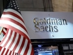 A view of the Goldman Sachs stall on the floor of the New York Stock Exchange. (Reuters)