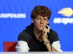 Jannik Sinner of Italy speaks to the media during a press conference ahead of the 2024 US Open Jannik Sinner of Italy speaks to the media during a press conference ahead of the 2024 US Open