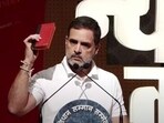 Rahul Gandhi speaks at the 'Samvidhan Samman Sammelan' in Prayagraj, 