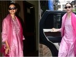 Alia Bhatt stuns in a pink Chanderi silk kurta set. Alia Bhatt stuns in a pink Chanderi silk kurta set.