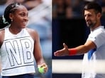 Defending champions Coco Gauff and Novak Djokovic Defending champions Coco Gauff and Novak Djokovic