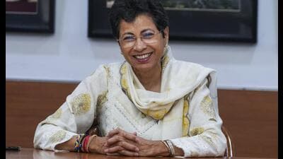 Congress leader Selja Kumari during an interview with PTI in New Delhi. (PTI)