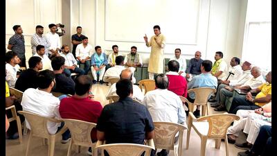 Former Tripura chief minister and MP Biplab Kumar Deb, who is also the Bharatiya Janata Party’s (BJP) Haryana in-charge for the assembly polls, arrived in Gurugram on Saturday to mobilise party workers. (HT PHOTO) Former Tripura chief minister and MP Biplab Kumar Deb, who is also the Bharatiya Janata Party’s (BJP) Haryana in-charge for the assembly polls, arrived in Gurugram on Saturday to mobilise party workers. (HT PHOTO)