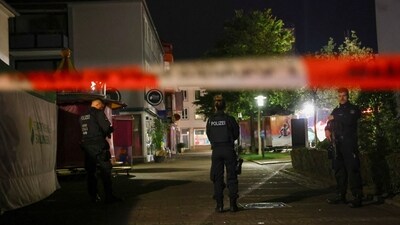Police tape is set up following an incident in which several individuals were killed on Friday night when a man randomly stabbed passers-by with a knife at a city festival, in Solingen, Germany, August 24, 2024.
