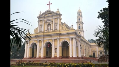 The Cathedral of Immaculate Conception in Agra (HT File Photo)