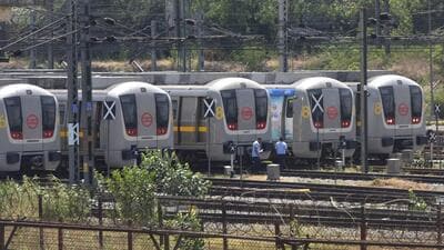 The Red Line connects Rithala in Delhi to New Bus Adda in Ghaziabad, Uttar Pradesh. (Representational image) The Red Line connects Rithala in Delhi to New Bus Adda in Ghaziabad, Uttar Pradesh. (Representational image)