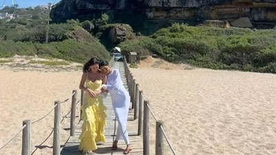 She also shared a short beach video featurning herself and a friend. Earlier this year, Banita Sandhu became one of the newest additions to Netflix's Bridgerton. In Bridgerton season 3, Banita was seen on the role of Miss Malhotra. She also shared a short beach video featurning herself and a friend. Earlier this year, Banita Sandhu became one of the newest additions to Netflix's Bridgerton. In Bridgerton season 3, Banita was seen on the role of Miss Malhotra.