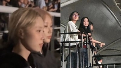 K-pop artists at Kanye West's South Korea concert on August 23, 2024. K-pop artists at Kanye West's South Korea concert on August 23, 2024.
