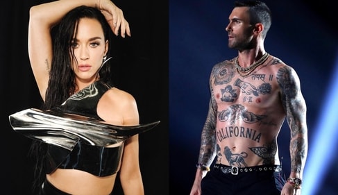Katy Perry and Adam Levine displaying their respective tattoos (Photos: Instagram/katyperry, X) Katy Perry and Adam Levine displaying their respective tattoos (Photos: Instagram/katyperry, X)