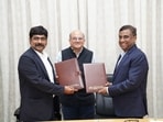 Prof. U Dinesh Kumar, IIMB Dean, Prof. Rishikesha T. Krishnan, Director of IIMB, and Mathew Cyriac, Executive Chairman of Florintree Advisors Pvt Ltd (IIM Bangalore/LinkedIn)