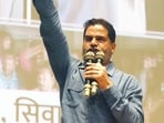 Jan Suraj Chief Prashant Kishore addressing during party state level meeting for upcoming Bihar Vidhan Sabha polls at Bapu Sabhagar in Patna, Bihar, India, Sunday,04, 2024. (Photo by Santosh Kumar/ Hindustan Times)