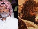 Talib Al Balushi and Prithviraj Sukumaran in stills from Aadujeevitham: The Goat Life.