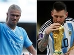 Pep Guardiola compared Erling Haaland to Lionel Messi. Pep Guardiola compared Erling Haaland to Lionel Messi.