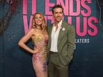 Blake Lively and Ryan Reynolds attend the 'It Ends With Us' premiere in New York City, U.S., August 6, 2024.
