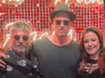Hrithik Roshan, Shahid Kapoor, and Bobby Deol with Aalim Hakim at his birthday party. Hrithik Roshan, Shahid Kapoor, and Bobby Deol with Aalim Hakim at his birthday party.