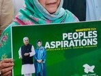 Srinagar: Peoples Democratic Party (PDP) President Mehbooba Mufti during the release of the party's election manifesto ahead of the state assembly elections, in Srinagar, Saturday, Aug. 24, 2024. (PTI Photo) Srinagar: Peoples Democratic Party (PDP) President Mehbooba Mufti during the release of the party's election manifesto ahead of the state assembly elections, in Srinagar, Saturday, Aug. 24, 2024. (PTI Photo)