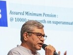 Union minister Ashwini Vaishnaw briefs the media on the Cabinet decisions on Saturday. (PTI)