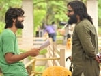 Vijay Deverakonda and Sandeep Reddy Vanga on the sets of Arjun Reddy. Vijay Deverakonda and Sandeep Reddy Vanga on the sets of Arjun Reddy.