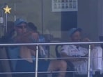 Shan Masood spotted smiling during Pakistan's shambolic batting show in the second innings Shan Masood spotted smiling during Pakistan's shambolic batting show in the second innings
